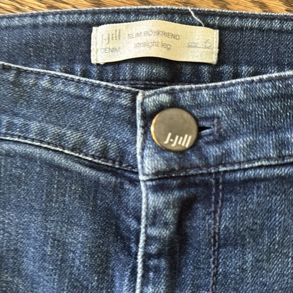 J. Jill slim boyfriend straight leg jean’s size 6 - Picture 2 of 5